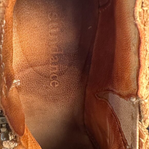 Sundance Shalimar Woven Leather Block Heel Booties - Picture 11 of 11